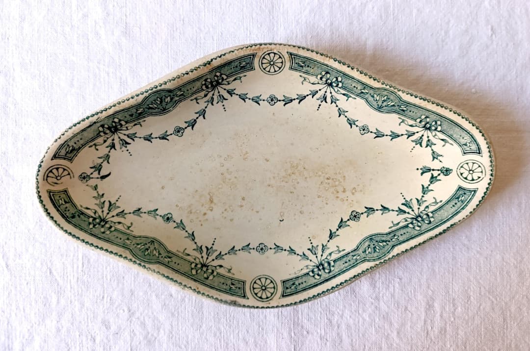 Vintage French Ironstone Small Serving Dish | Blue & White Ravier Dish | Antique French Tableware - Etsy Türkiye
