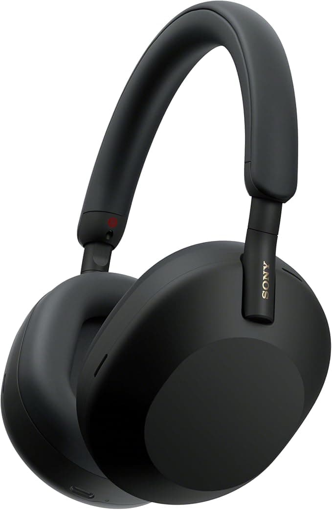 Sony WH-1000XM5 Wireless Industry Leading Noise Canceling Headphones with Auto Noise Canceling Optimizer, Crystal Clear Hands-Free Calling, Black + Fr