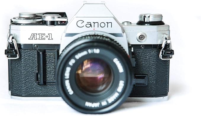Amazon.com : Vintage Canon AE-1 35mm SLR Camera with 50mm 1:1.8 Lens (Renewed) : Electronics