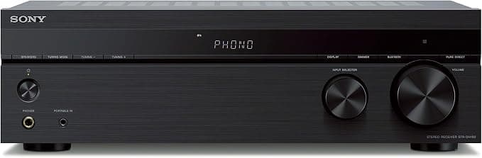 Amazon.com: Sony STRDH190 2-ch Home Stereo Receiver with Phono Inputs & Bluetooth Black : Electronics