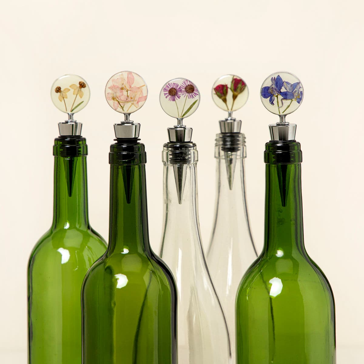 Uncommon Goods | Birth Month Flower Wine Bottle Stopper | Wine