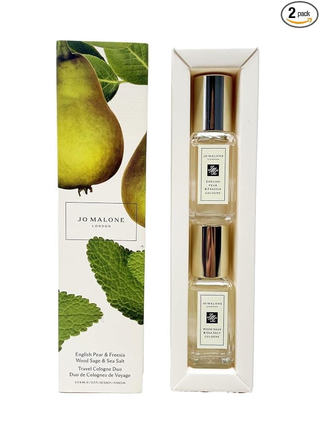 Amazon.com : Jo Malone Travel Cologne Duo - English Pear & Freesia and Wood Sage & Sea Salt - 0.3 Fl Oz : Beauty & Personal Care